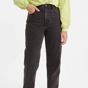 Lee high waisted black denim mom jeans vintage 14 / size 6-8